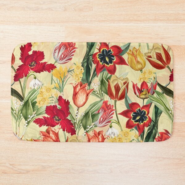 Item preview, Springflowers Vintage Garden Pattern- yellow Nightgarden designed and sold by UtArt.