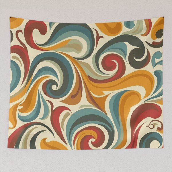Item preview, Nostalgic Charm - Retro Pattern designed and sold by Dazzling Studio Art.