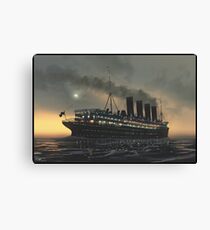 Lusitania at night | Painting | Art by Eliott Cha'coco Canvas Print