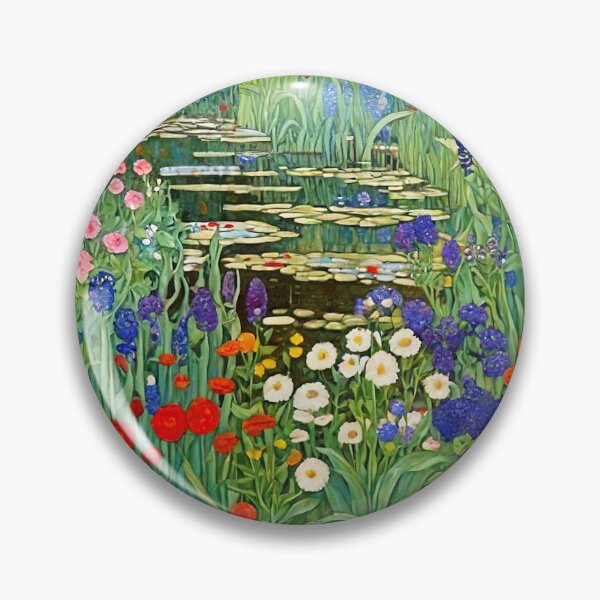 Item preview, Klimt Flower Garden Pond designed and sold by maniacfitness.