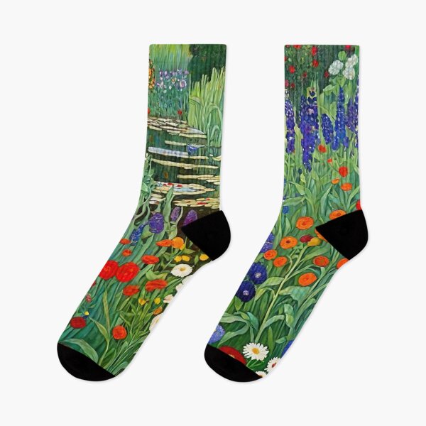 Item preview, Klimt Flower Garden Pond designed and sold by maniacfitness.