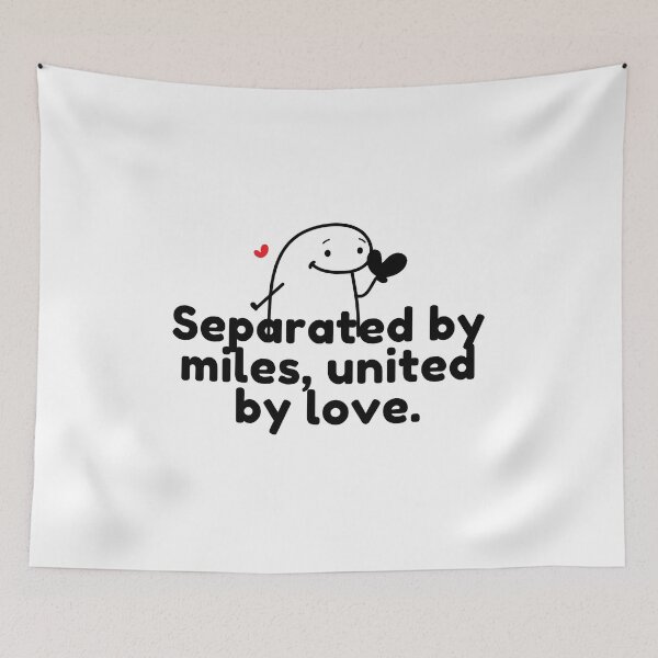 Item preview, Seperated by miles, united by love. designed and sold by Bananobanini.