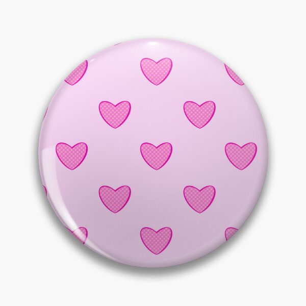 Item preview, Pink gingham hearts designed and sold by Etkennedy.