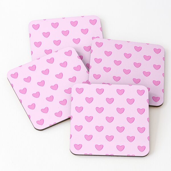 Item preview, Pink gingham hearts designed and sold by Etkennedy.
