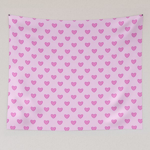 Item preview, Pink gingham hearts designed and sold by Etkennedy.