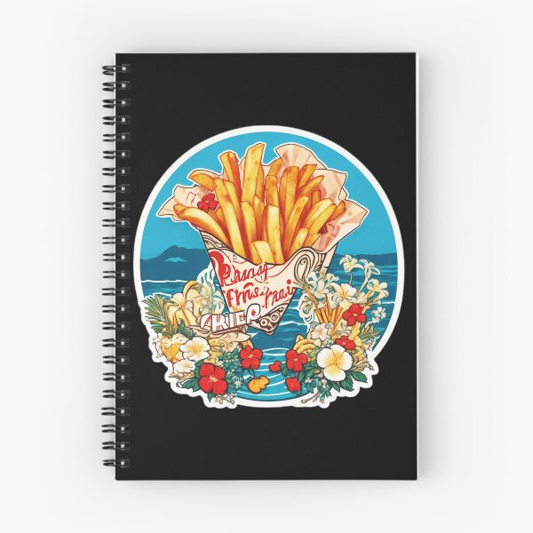 Item preview, Golden French Fries by The Beach with Hawaiian Orchid Flowers designed and sold by NautiChic.