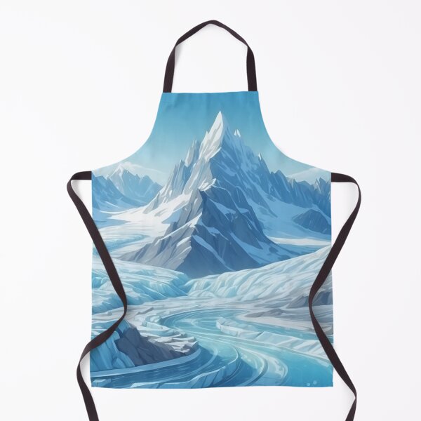 Item preview, Copy of Icy valleys with frozen rivers and mountains covered with snow. Cartoon sketch painting style designed and sold by Andrey-Myagkov.