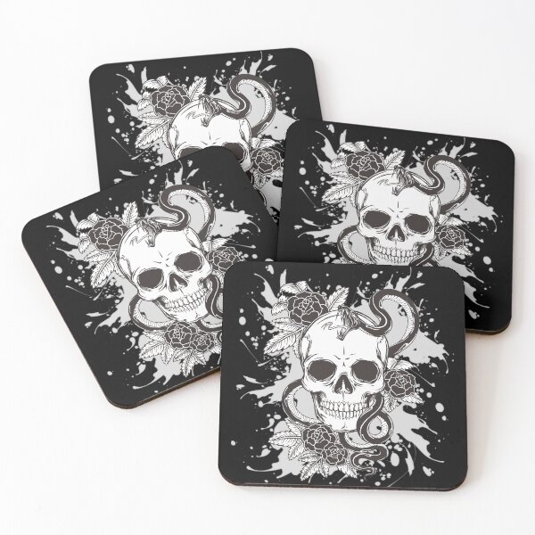 Item preview, Skull in splash designed and sold by InverseArt.