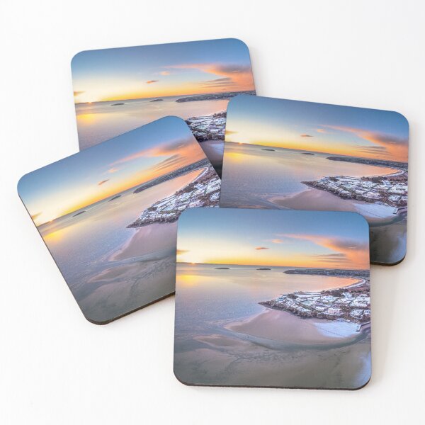 Item preview, Light snow in Abersoch at sunrise. designed and sold by Turtle  Photography.