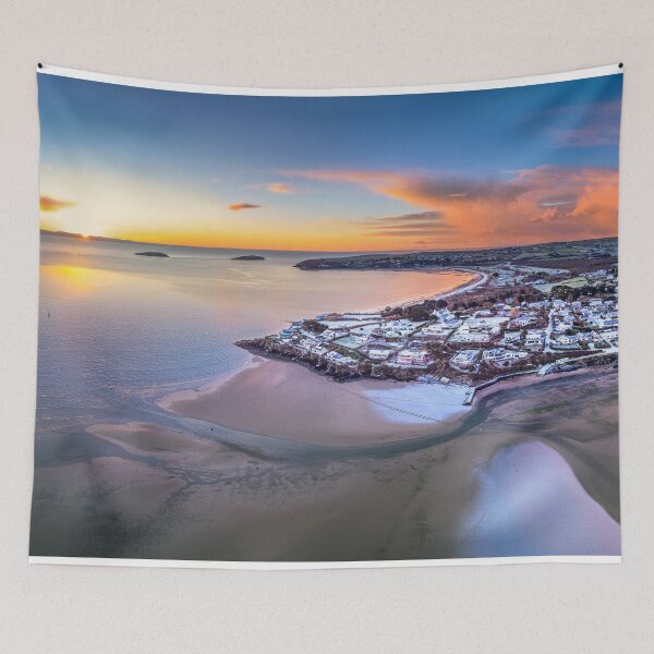 Item preview, Light snow in Abersoch at sunrise. designed and sold by Turtle  Photography.