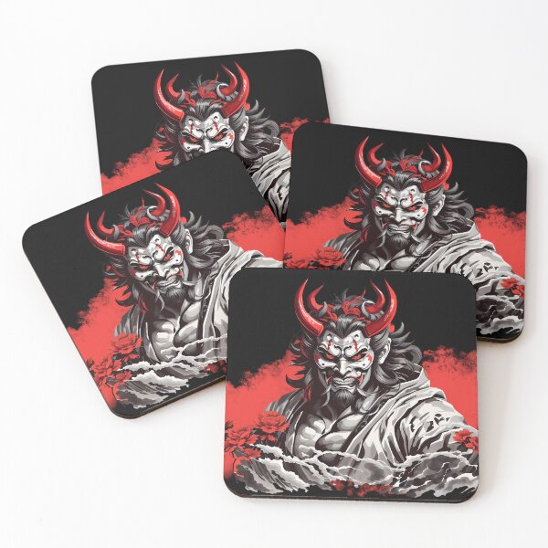 Item preview, Samurai demon mask designed and sold by apicon.