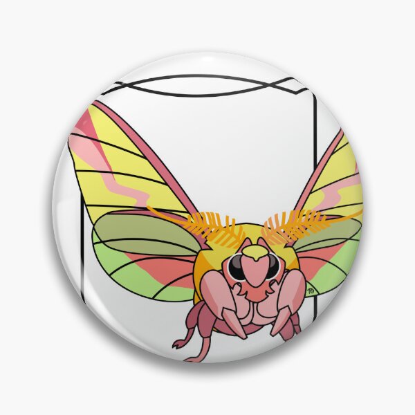 Item preview, Rosy Maple Moth designed and sold by Treasured Oddities.