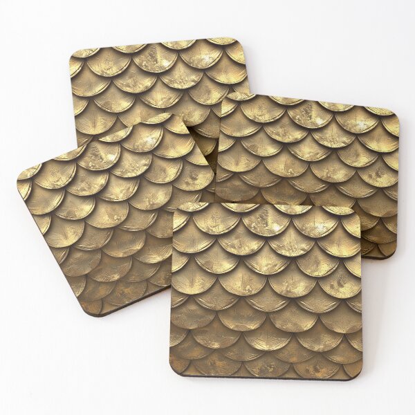 Item preview, Gold Scale Armor Pattern designed and sold by Reichcorp.