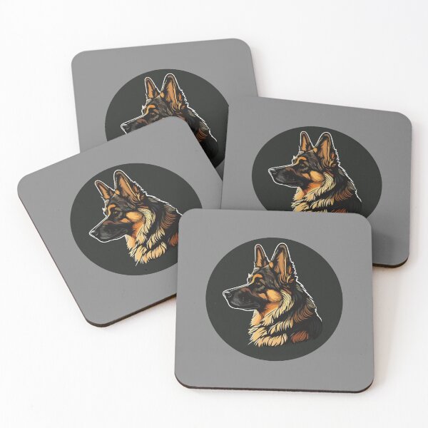 Item preview, German Shepherd Noble Head Portrait Black Logo Style Design designed and sold by GSDDESIGNMERCH.