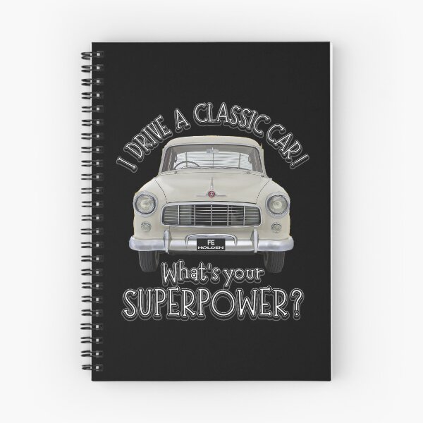 Item preview, White FE Holden  - I DRIVE A CLASSIC CAR, whats your SuperPower? designed and sold by Michael van der Hoorn.