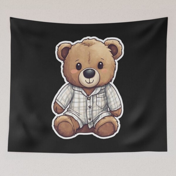 Item preview, TEDDY BEAR WEARIN PJ'S designed and sold by Catfighter.