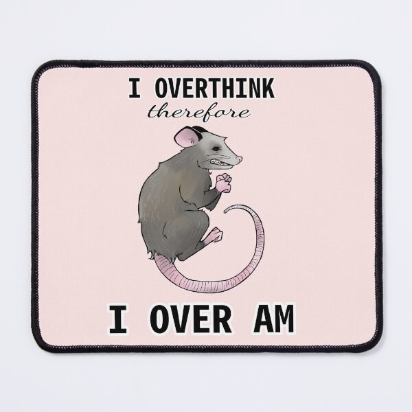 Item preview, overthinking opossum designed and sold by anactofkindness.