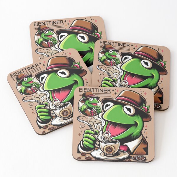 Item preview, Kermit sipping tea designed and sold by Obinne.