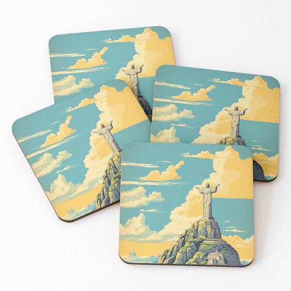 Item preview, Cristo Redentor Brazil Vintage Poster Tourism  designed and sold by TravelersGems.