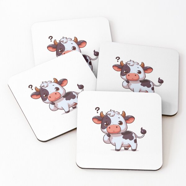 Item preview, Bigotes maravillados: la linda vaca contempla el algodón designed and sold by JAMESAMORN.