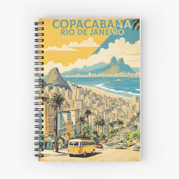 Item preview, Copacabana Rio de Janeiro Vintage Poster Tourism  designed and sold by TravelersGems.