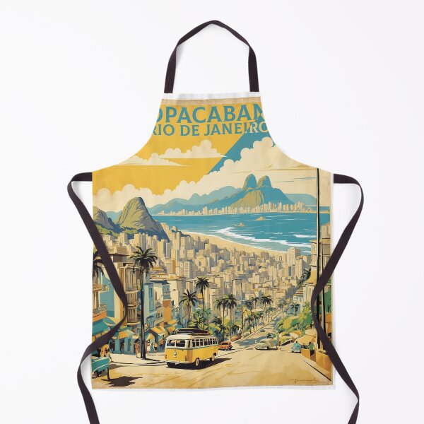 Item preview, Copacabana Rio de Janeiro Vintage Poster Tourism designed and sold by TravelersGems.
