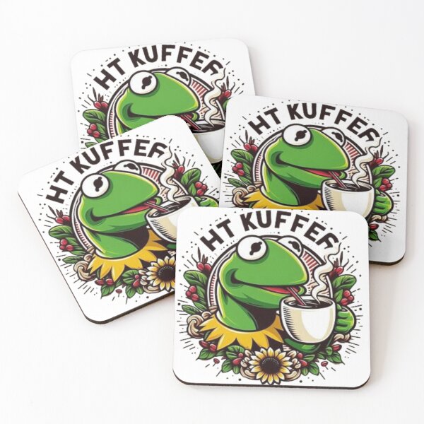 Item preview, Kermit sipping coffee designed and sold by Obinne.