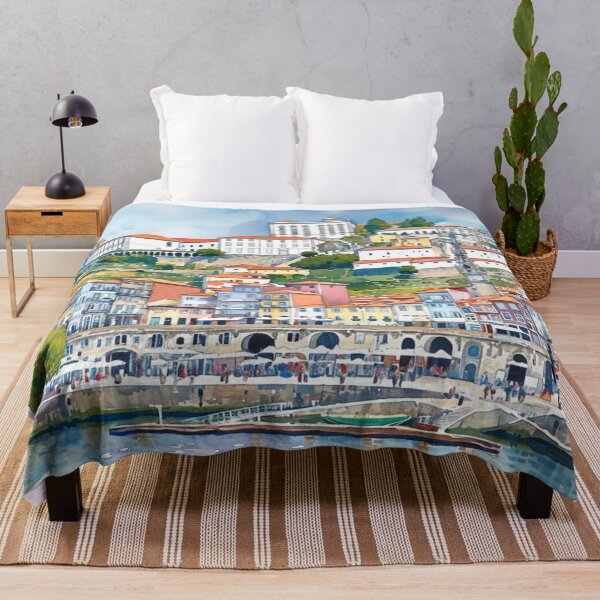 Item preview, Watercolor Design of Vila Nova de Gaia - Portugal  designed and sold by Sketch-Shack.