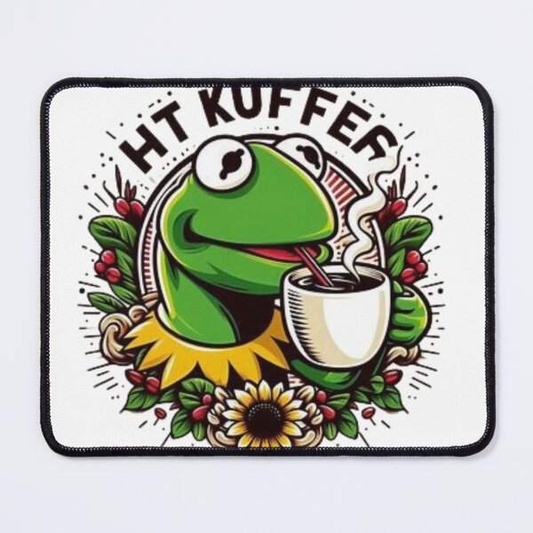 Item preview, Kermit sipping coffee designed and sold by Obinne.