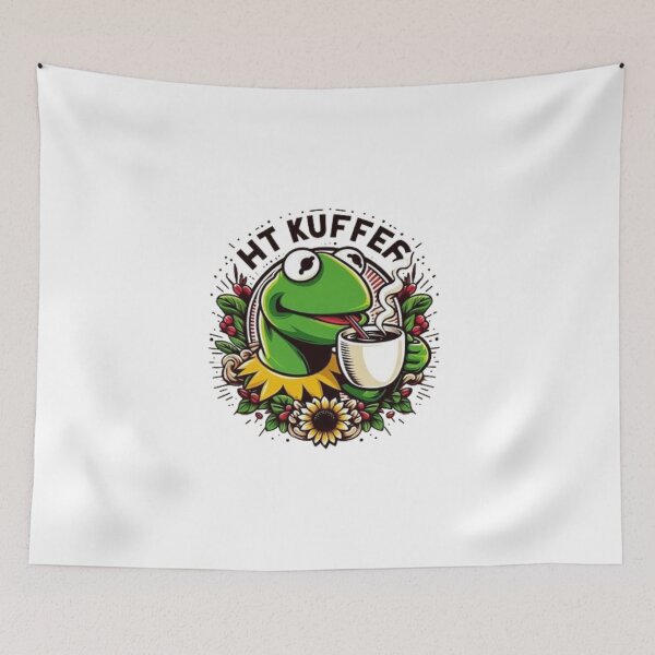 Item preview, Kermit sipping coffee designed and sold by Obinne.