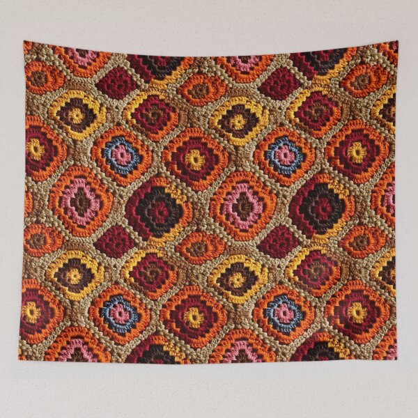 Item preview, Autumn Granny Square Pattern designed and sold by Marvel Selke.