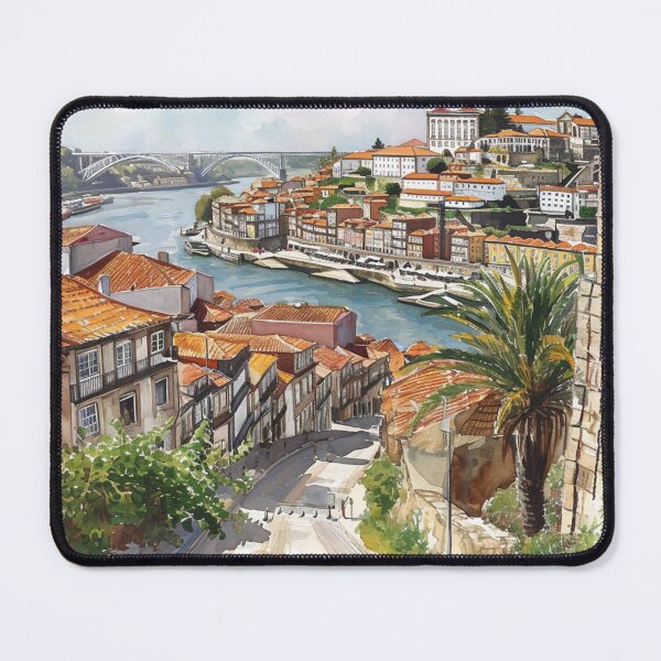 Item preview, Watercolor Design of Vila Nova de Gaia - Portugal  designed and sold by Sketch-Shack.