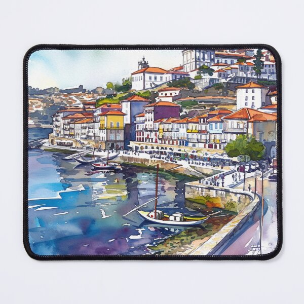 Item preview, Watercolor Design of Vila Nova de Gaia - Portugal  designed and sold by Sketch-Shack.
