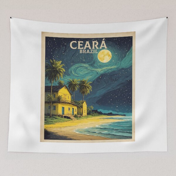 Item preview, Ceara Brazil Vintage Poster Tourism  designed and sold by TravelersGems.