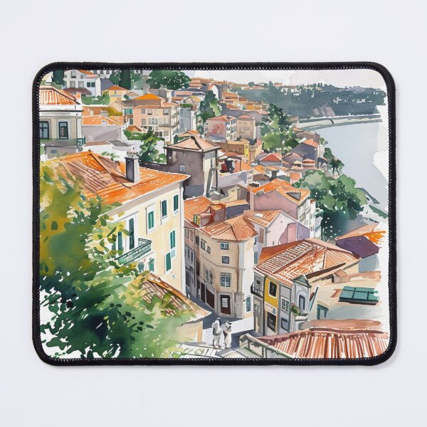 Item preview, Watercolor Design of Vila Nova de Gaia - Portugal  designed and sold by Sketch-Shack.
