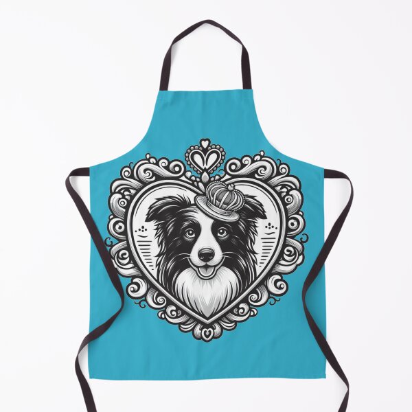 Item preview, Border Collie Black And White Dog smiley Crown Dog Valentine designed and sold by CoffeeIsATrip.