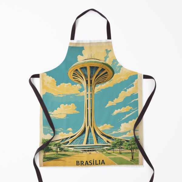 Item preview, Brasilia Brazil Vintage Poster Tourism designed and sold by TravelersGems.