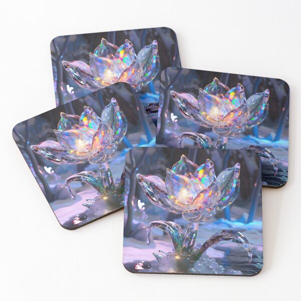 Item preview, Prismatic Frost Petal designed and sold by AI-Only Creations.