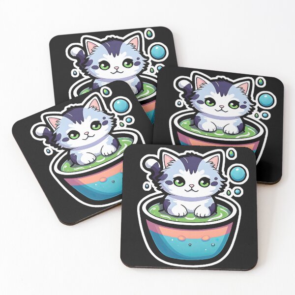 Item preview, Cute Cat Soup Sip: Whisker-licking Goodness in Every Bite designed and sold by SinghVillasra.