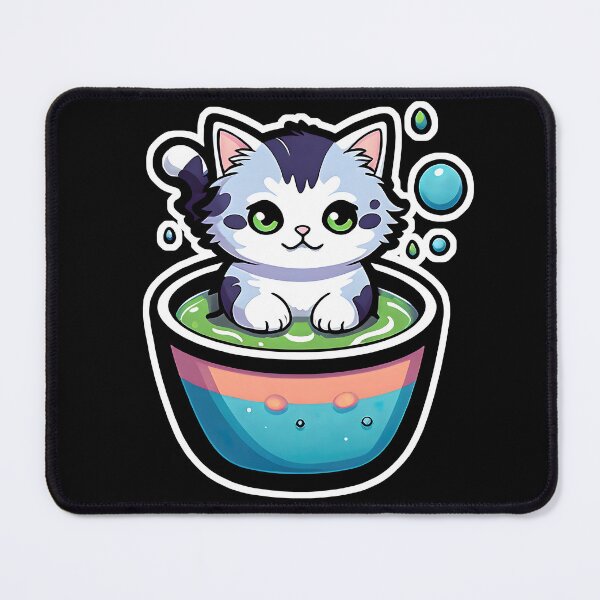 Item preview, Cute Cat Soup Sip: Whisker-licking Goodness in Every Bite designed and sold by SinghVillasra.