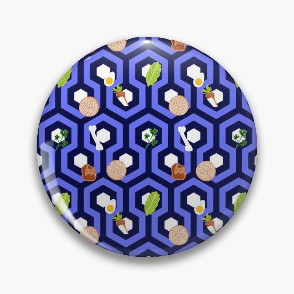 Item preview, Overlooked Seder Plate in Blue designed and sold by TillaCrowne.