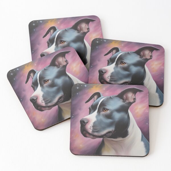 Item preview, Black and White Pitbull Dog  designed and sold by PetArt  ⭐⭐⭐⭐⭐.