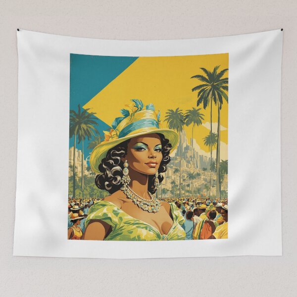 Item preview, Rio de Janeiro Brazil Vintage Poster Tourism  designed and sold by TravelersGems.