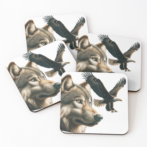 Item preview, Wolf and Eagle - Loyalty and Freedom  designed and sold by StylishKat.