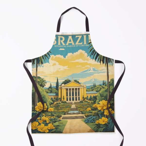 Item preview, Botanical Garden Curitiba Brazil Vintage Poster Tourism designed and sold by TravelersGems.