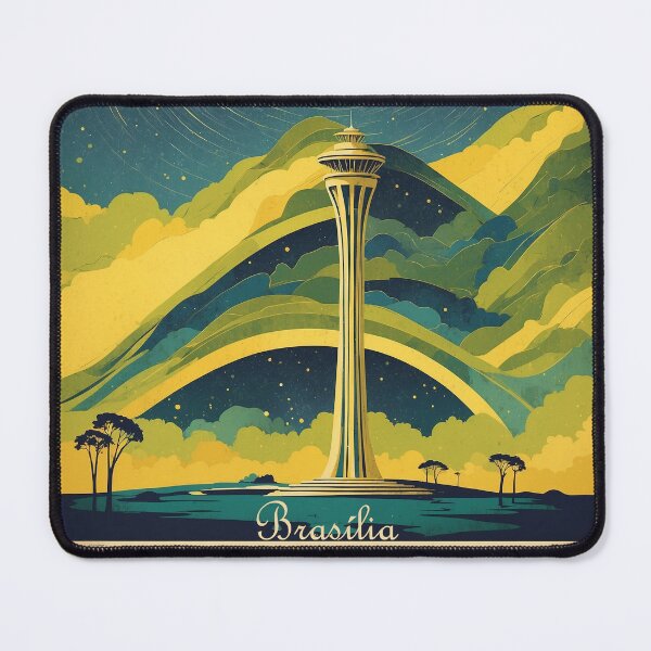 Item preview, Brasilia Brazil Vintage Poster Tourism designed and sold by TravelersGems.