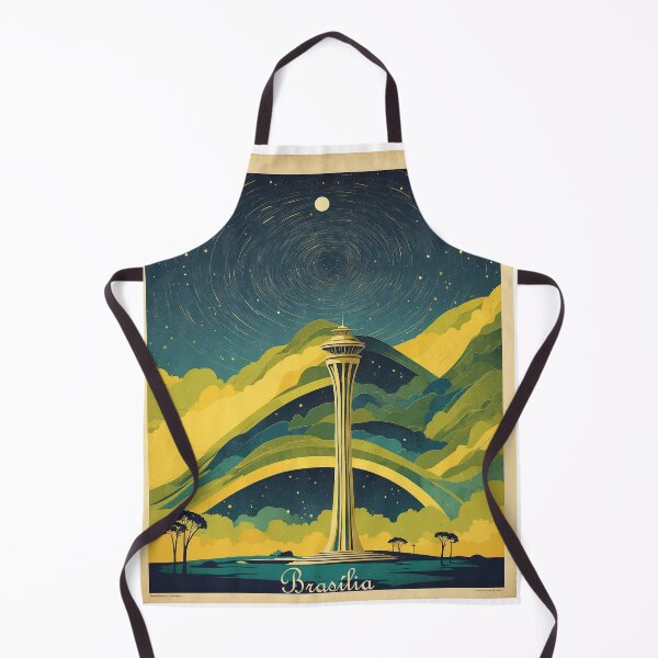 Item preview, Brasilia Brazil Vintage Poster Tourism designed and sold by TravelersGems.
