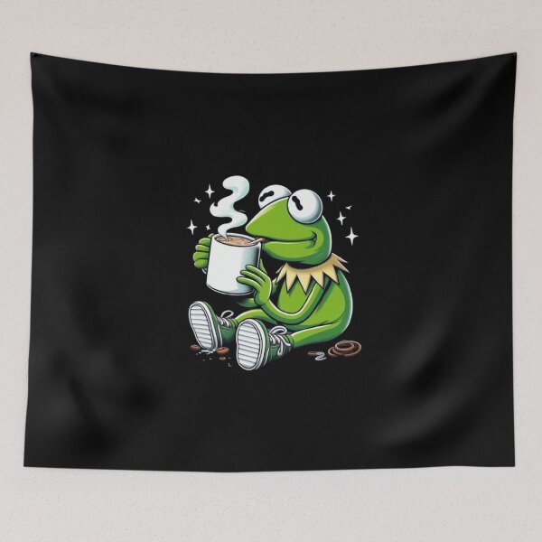 Item preview, Kermit Sipping Coffee Meme designed and sold by Obinne.