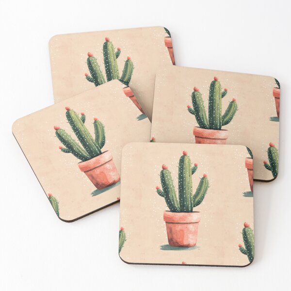 Item preview, Soothing Serenity: Minimalist Cactus Fresco Inspired by Rusticcore Abstractions designed and sold by Piotrek0001.