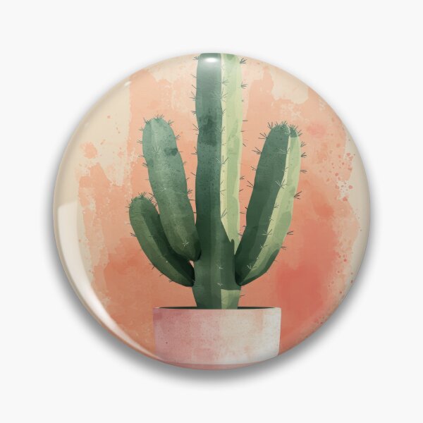 Item preview, Soothing Serenity: Minimalist Cactus Fresco Inspired by Rusticcore Abstractions designed and sold by Piotrek0001.
